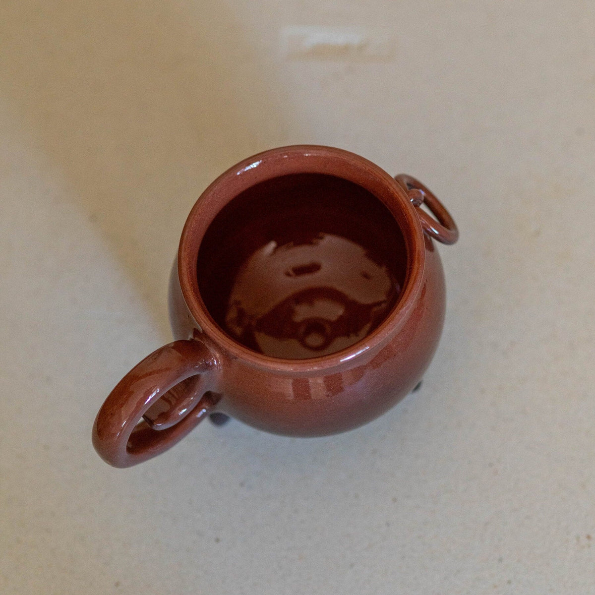 Cauldron Halloween Mug, Pottery Mug, Handmade Witch Mug, Large Mug