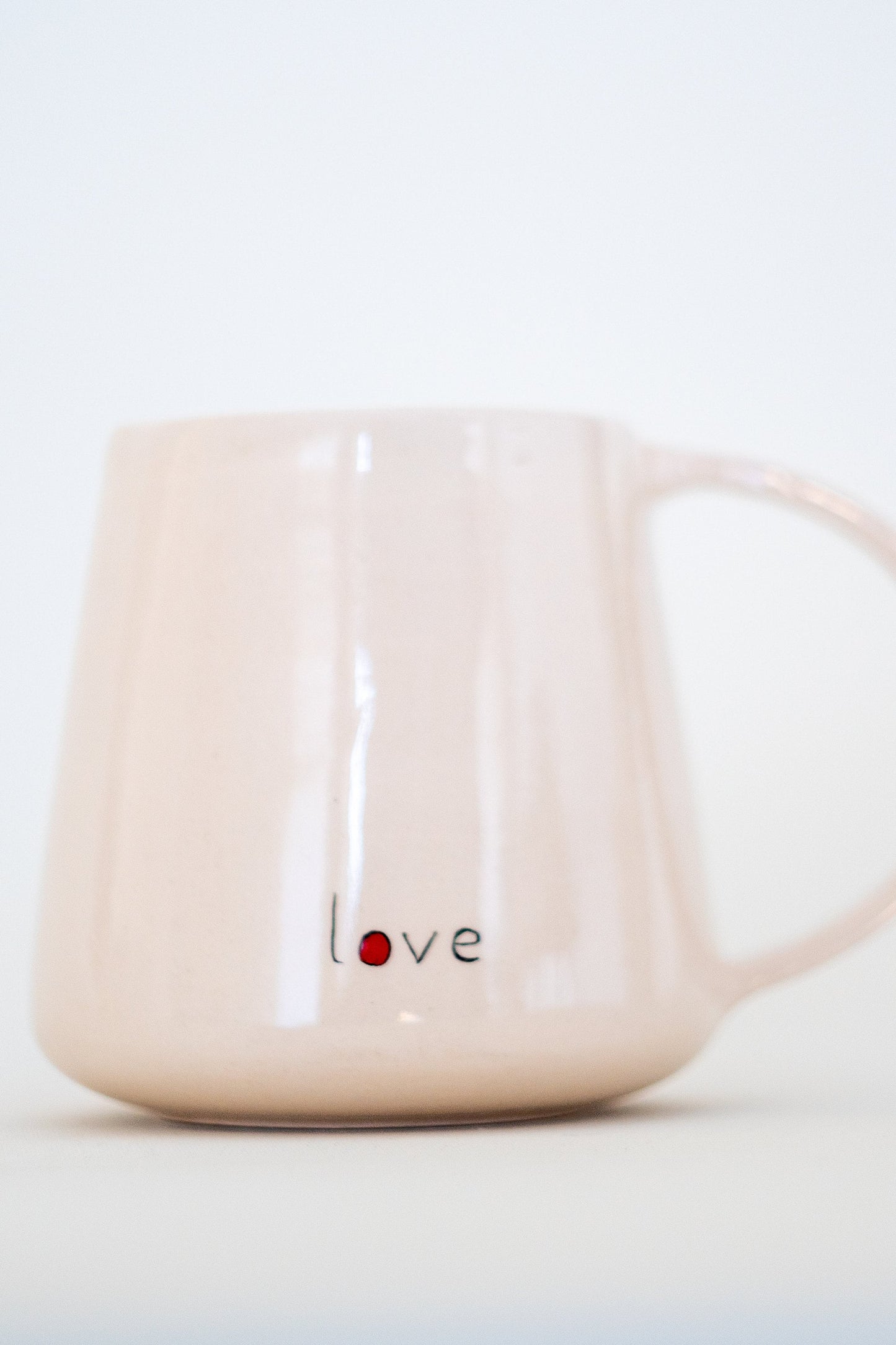 Pottery Mug - Ceramic Coffee Mug, Handmade Mug, Anniversary Gift, Arabic Calligraphy, Love Gift