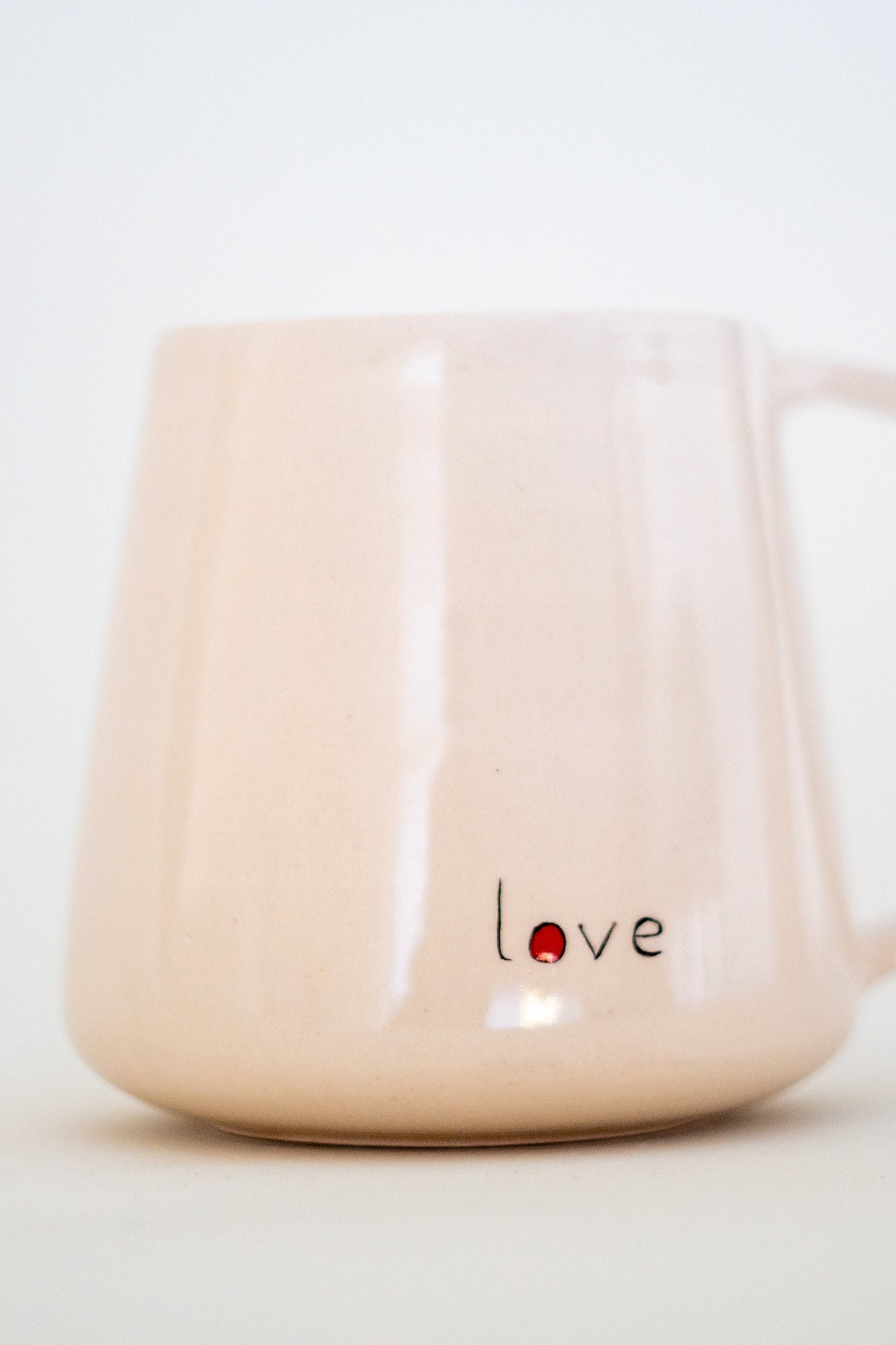 Pottery Mug - Ceramic Coffee Mug, Handmade Mug, Anniversary Gift, Arabic Calligraphy, Love Gift