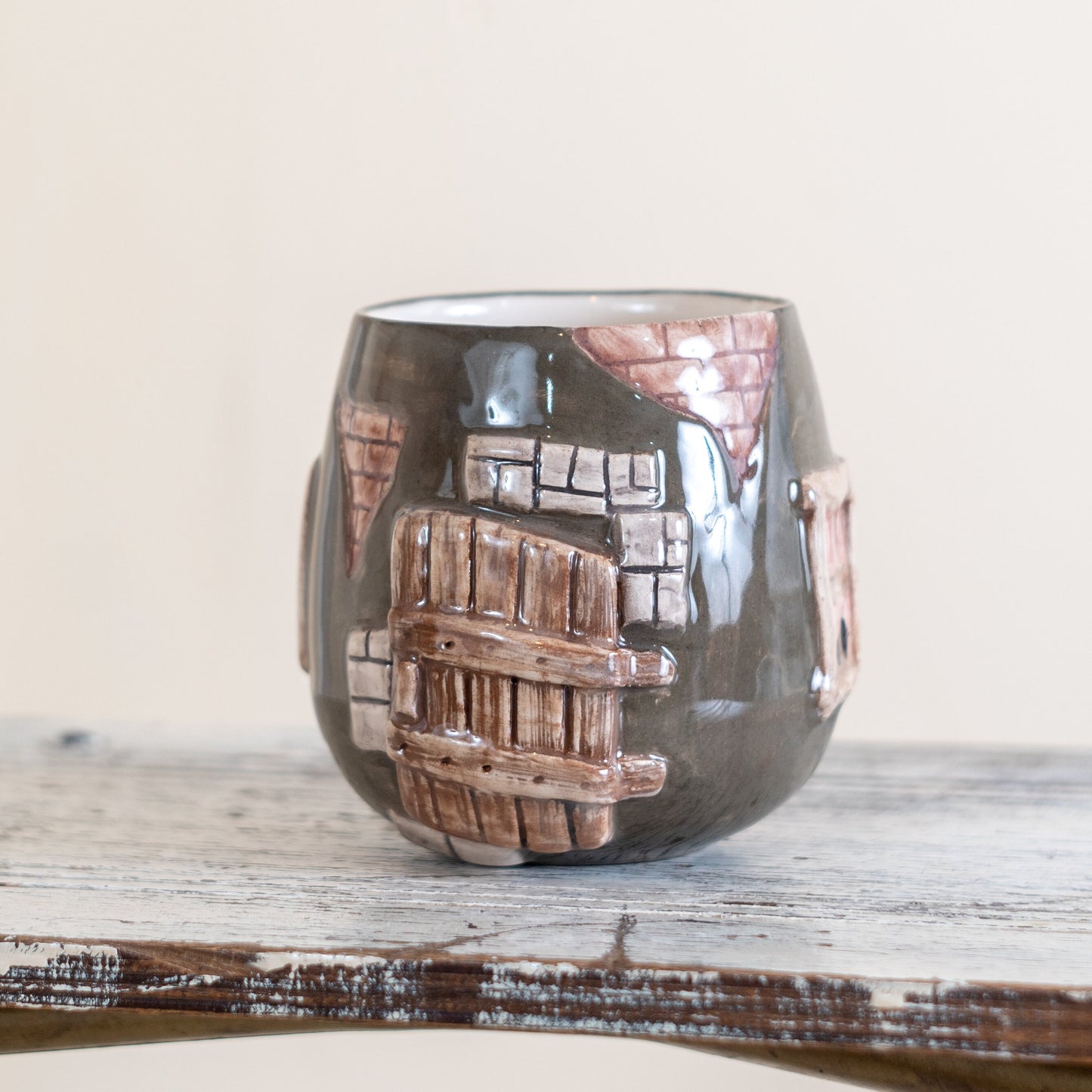 Pottery Mug - Ceramic Coffee Mug, Handmade Ceramic Mug, Cottagecore Decor