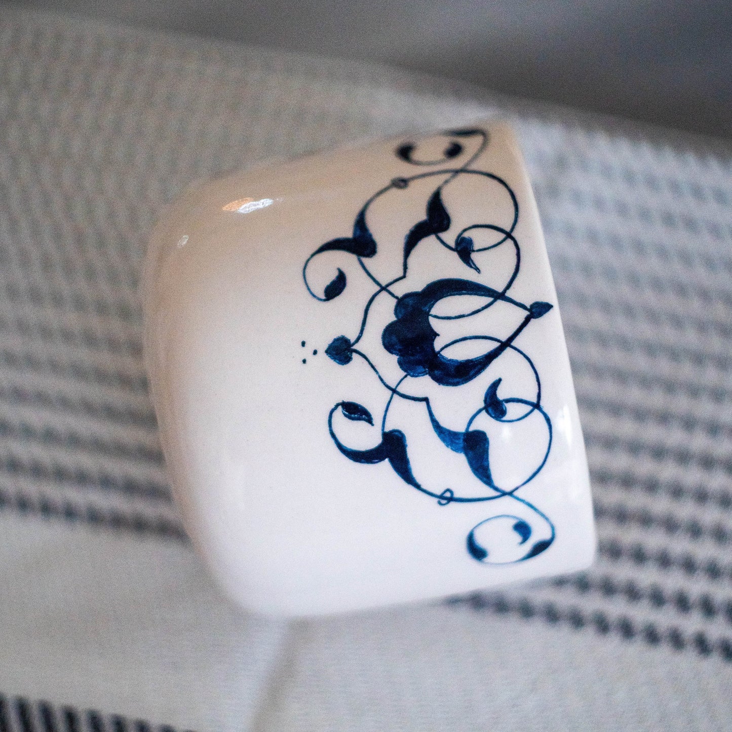 Rumi Patterned Handmade Coffee Mug - Unique Islamic Design, Spiritual Drinkware
