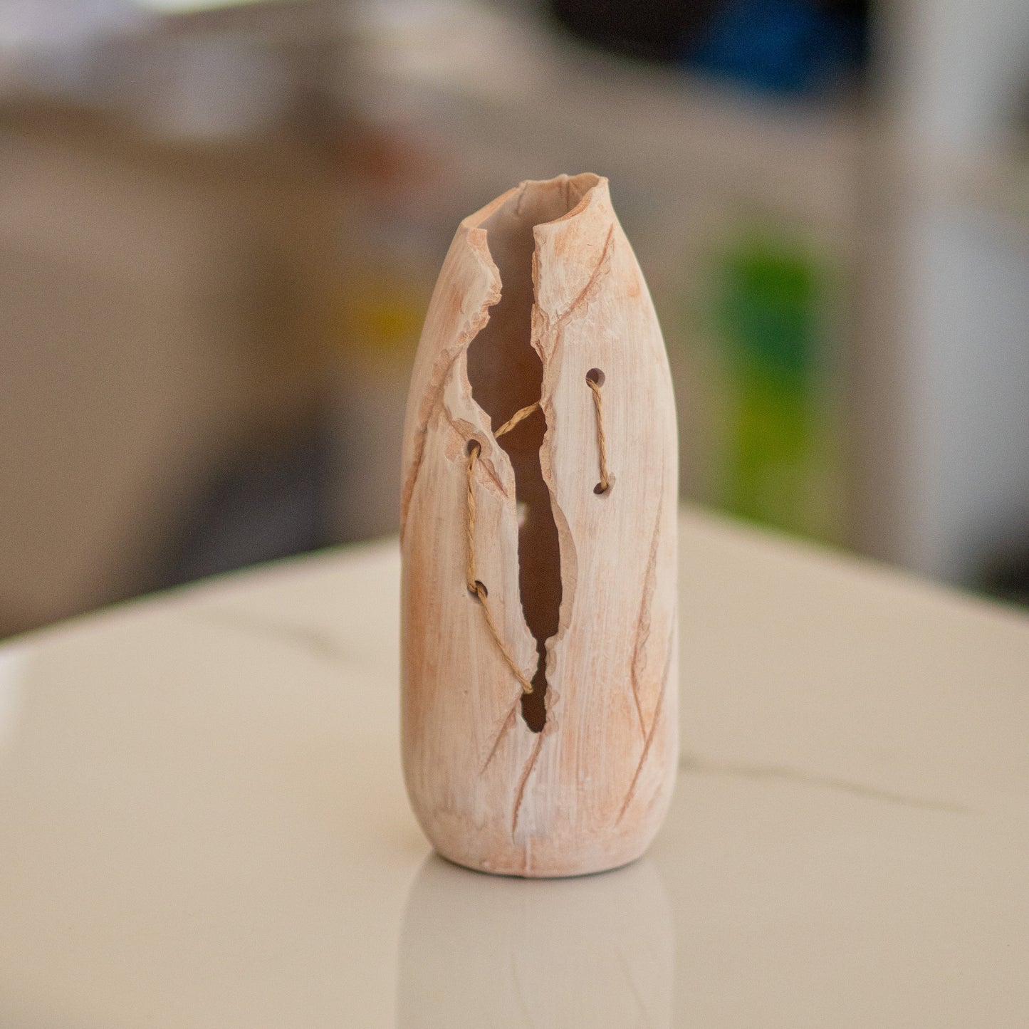 Fall Home Decor, Ceramic Vase, Rustic Home Decor, Dried Flower Vase