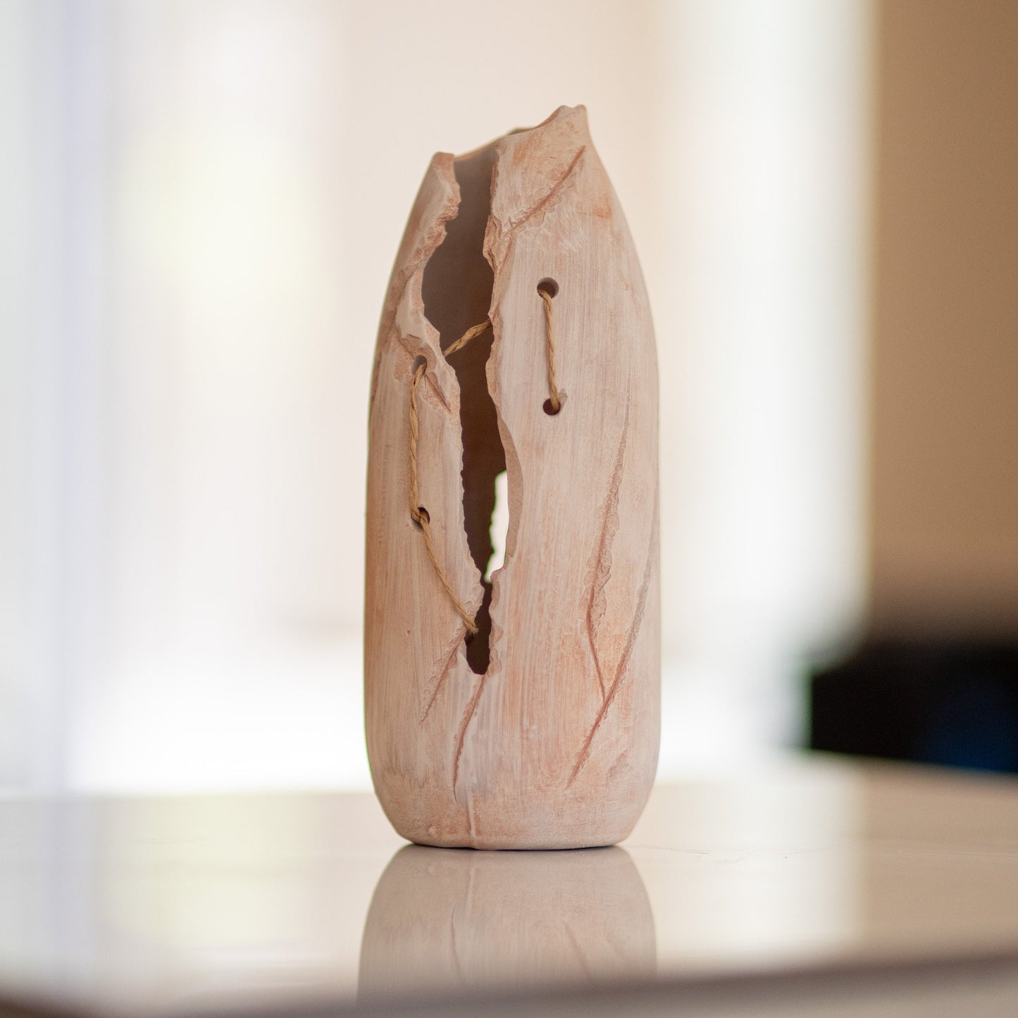 Fall Home Decor, Ceramic Vase, Rustic Home Decor, Dried Flower Vase