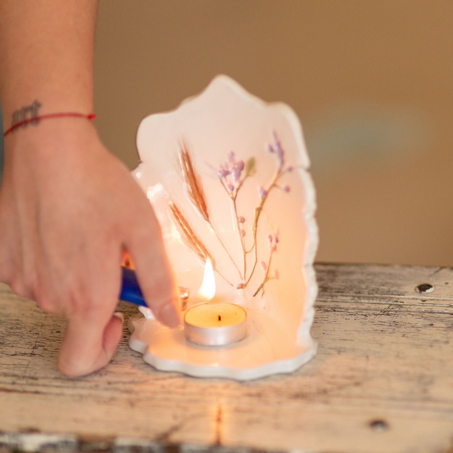 Tea Light Holder - Best Gift Ever, Authentic Tea Light Stand, Flower Home Decor