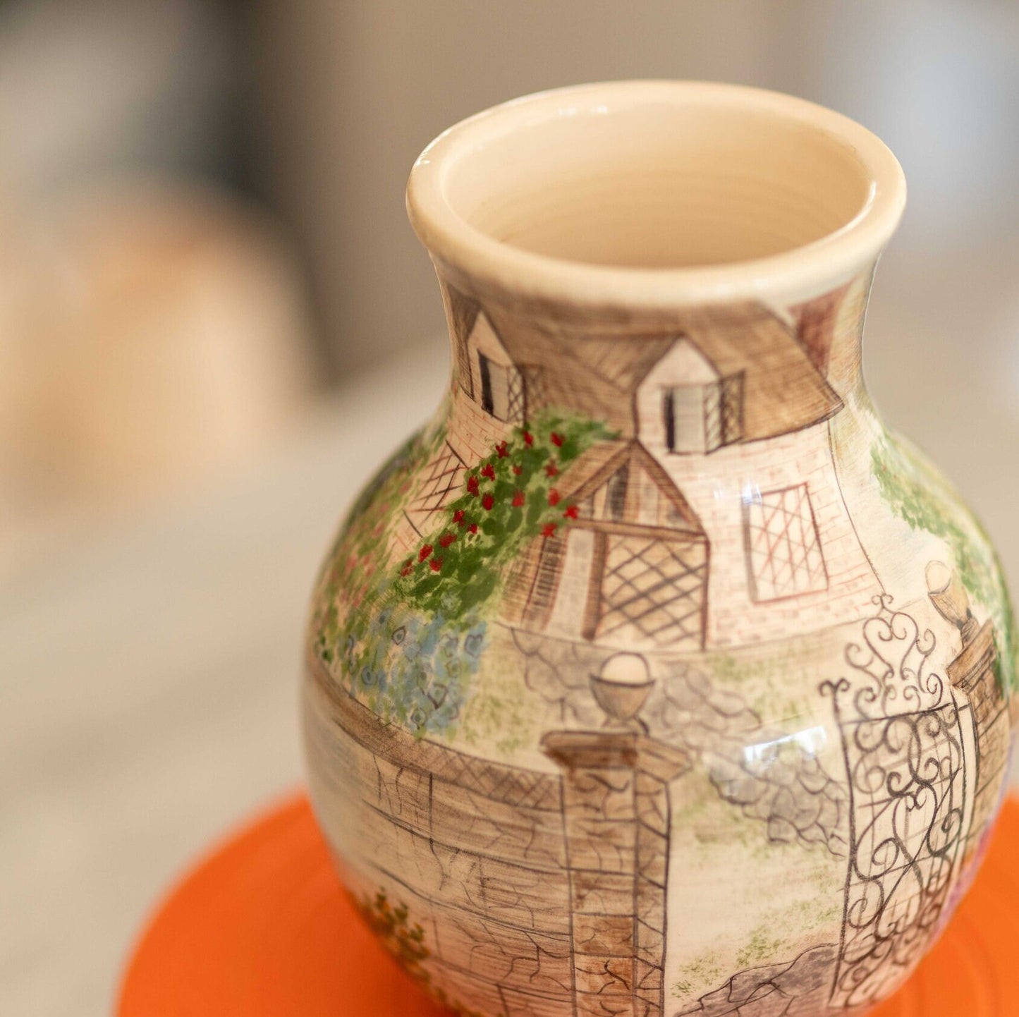 Fall Decor, Handmade Vase, Ceramic Flower Vase, Decorative Vase, Fall Home Decor