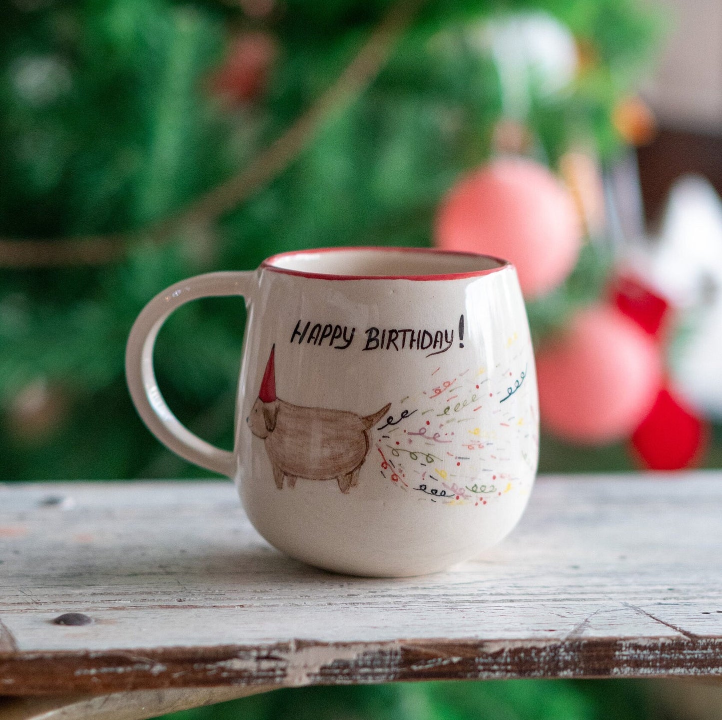 Personalized Birthday Gift Coffee Mug, Dog Lover Customized Gift, Custom Dog Mug