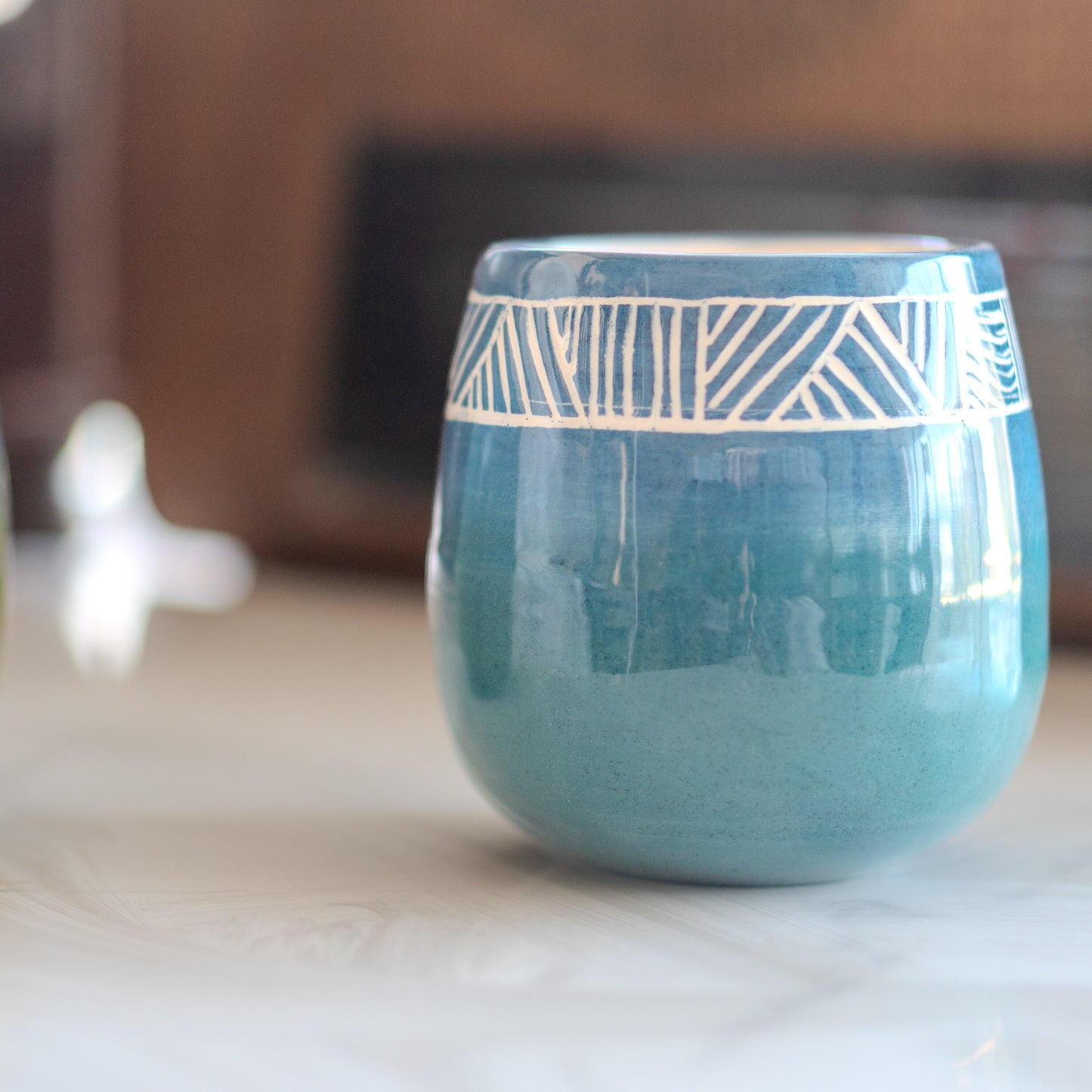 Ceramic Cup Wine Tumbler, Handmade Coffee Mug, Pottery Wine Cup