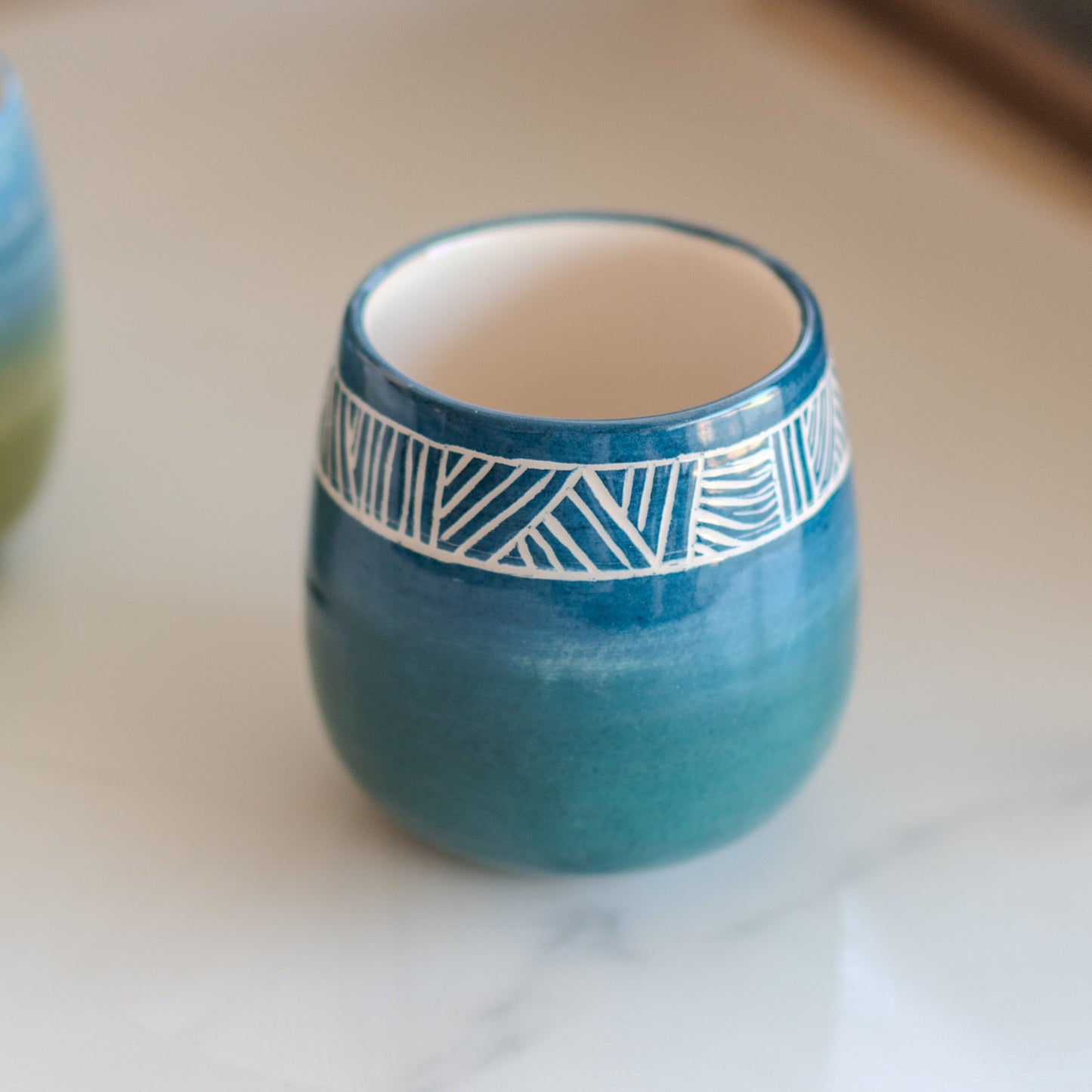 Ceramic Cup Wine Tumbler, Handmade Coffee Mug, Pottery Wine Cup