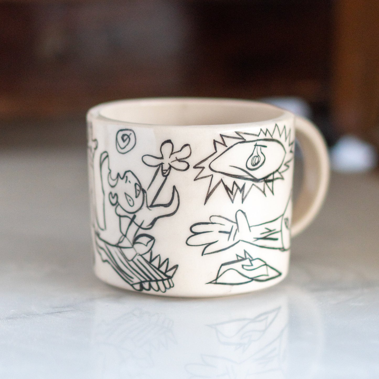 Picasso Guernica - Handmade Ceramic Mug, Pottery Mug, Art Lover Gift