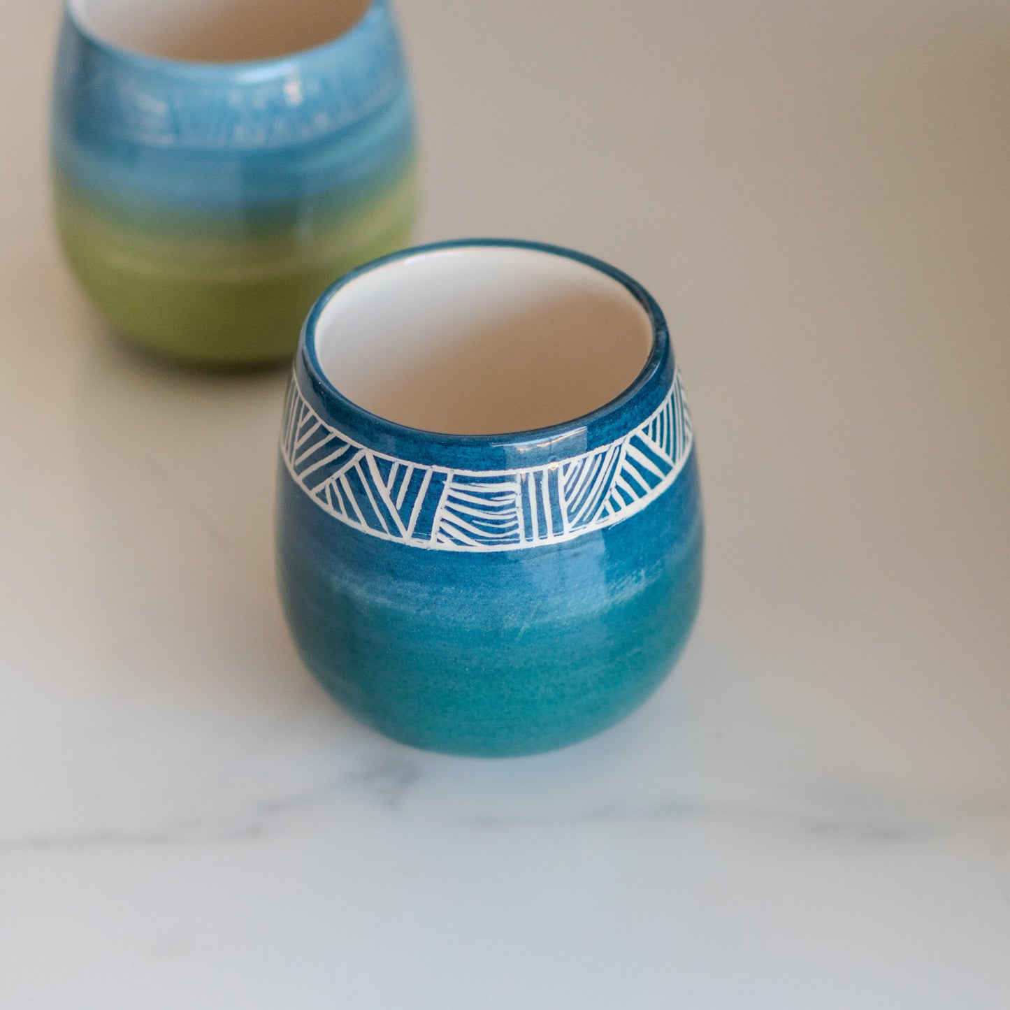 Ceramic Cup Wine Tumbler, Handmade Coffee Mug, Pottery Wine Cup