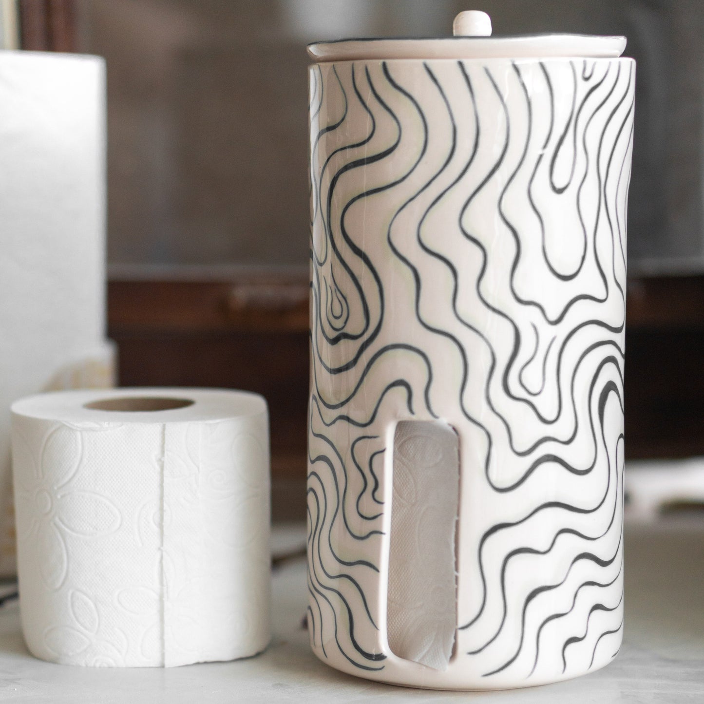 Toilet Paper Storage - Bathroom Decor, Handmade Home Decor, Toilet Roll Holder