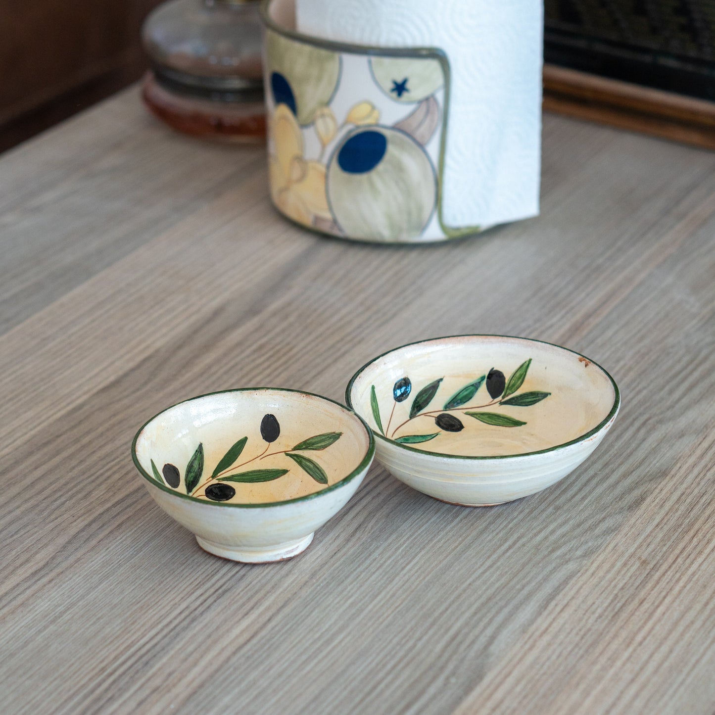 Olive Dish Set - Handmade Breakfast Bowl, Ceramic Pottery Plate, Housewarming Gift, Plate Set