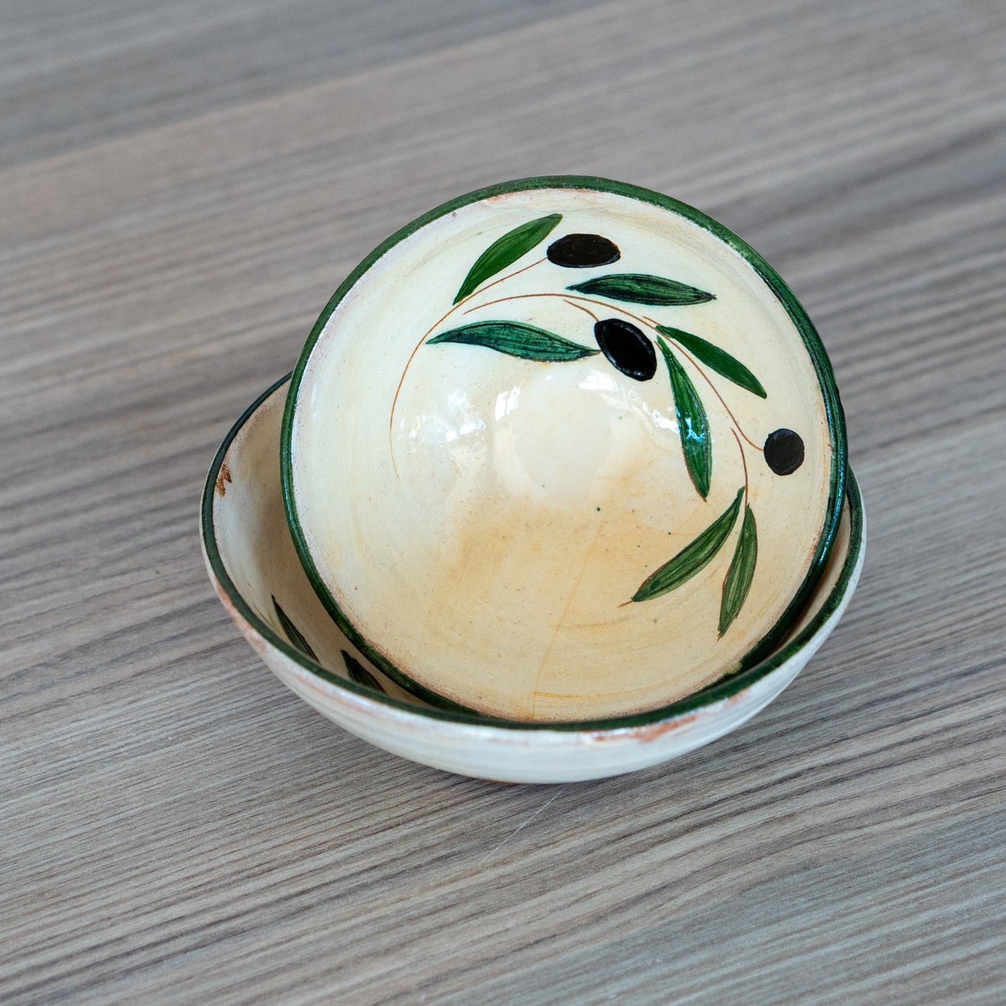 Olive Dish Set - Handmade Breakfast Bowl, Ceramic Pottery Plate, Housewarming Gift, Plate Set