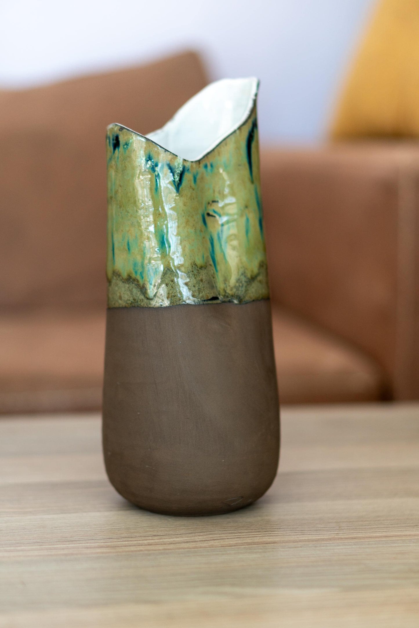 Ceramic Decanter - Wine Carafe Jug, Handmade Pottery Bottle