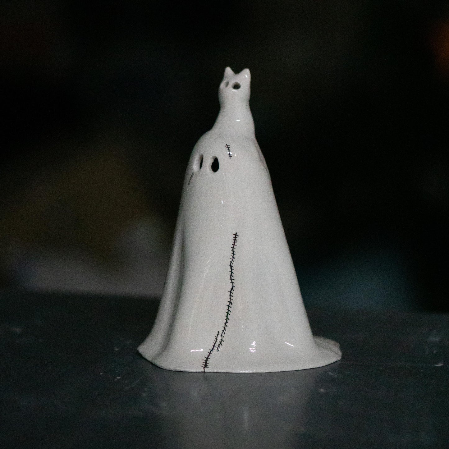 Ghost Incense Holder - Cat Incense Burner, Halloween Decor, Unique Incense Holder