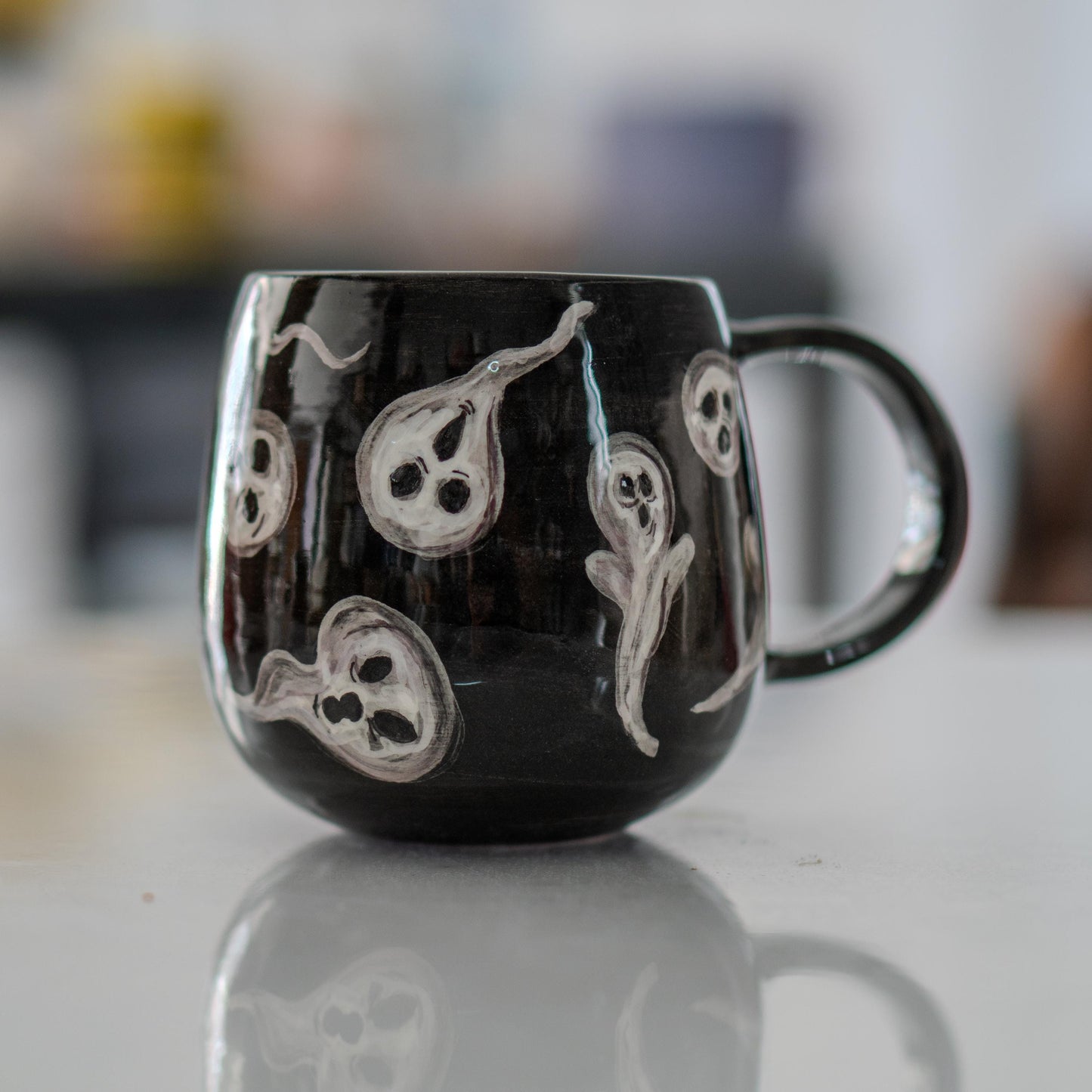 Ghost Mug - Halloween Gift, Cute Coffee Cup, Haunted Mug