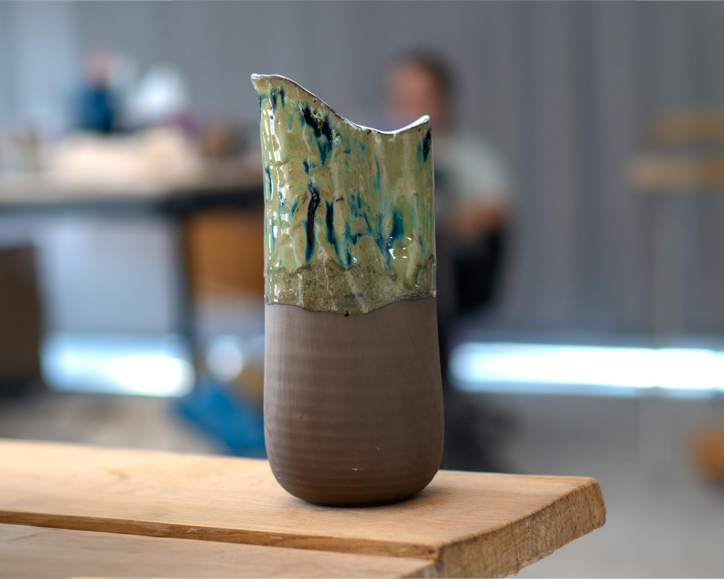 Ceramic Decanter - Wine Carafe Jug, Handmade Pottery Bottle