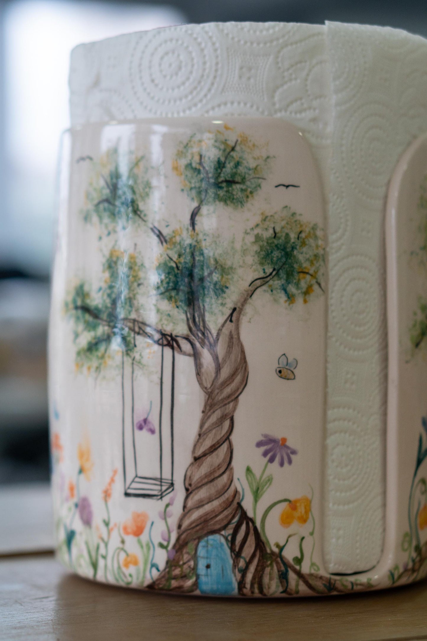 Paper Towel Holder - Beautiful View Forest Theme