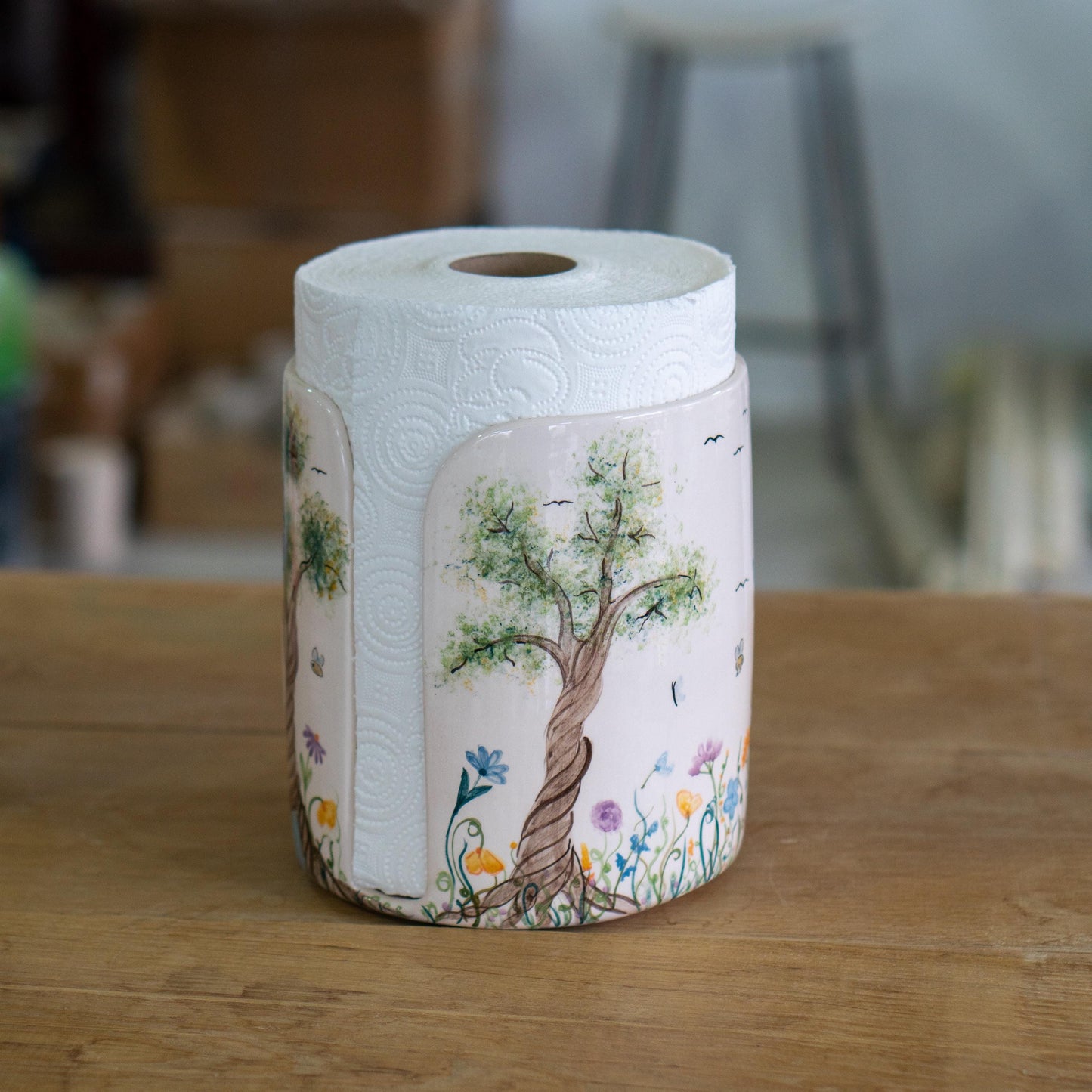 Paper Towel Holder - Beautiful View Forest Theme