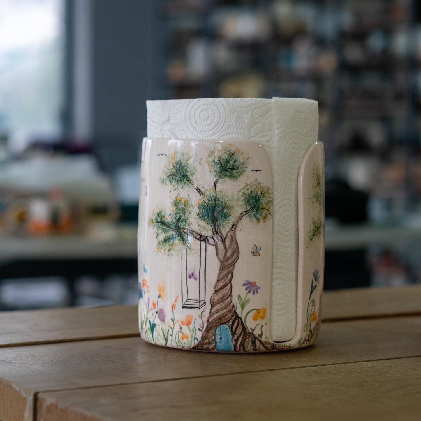 Paper Towel Holder - Beautiful View Forest Theme