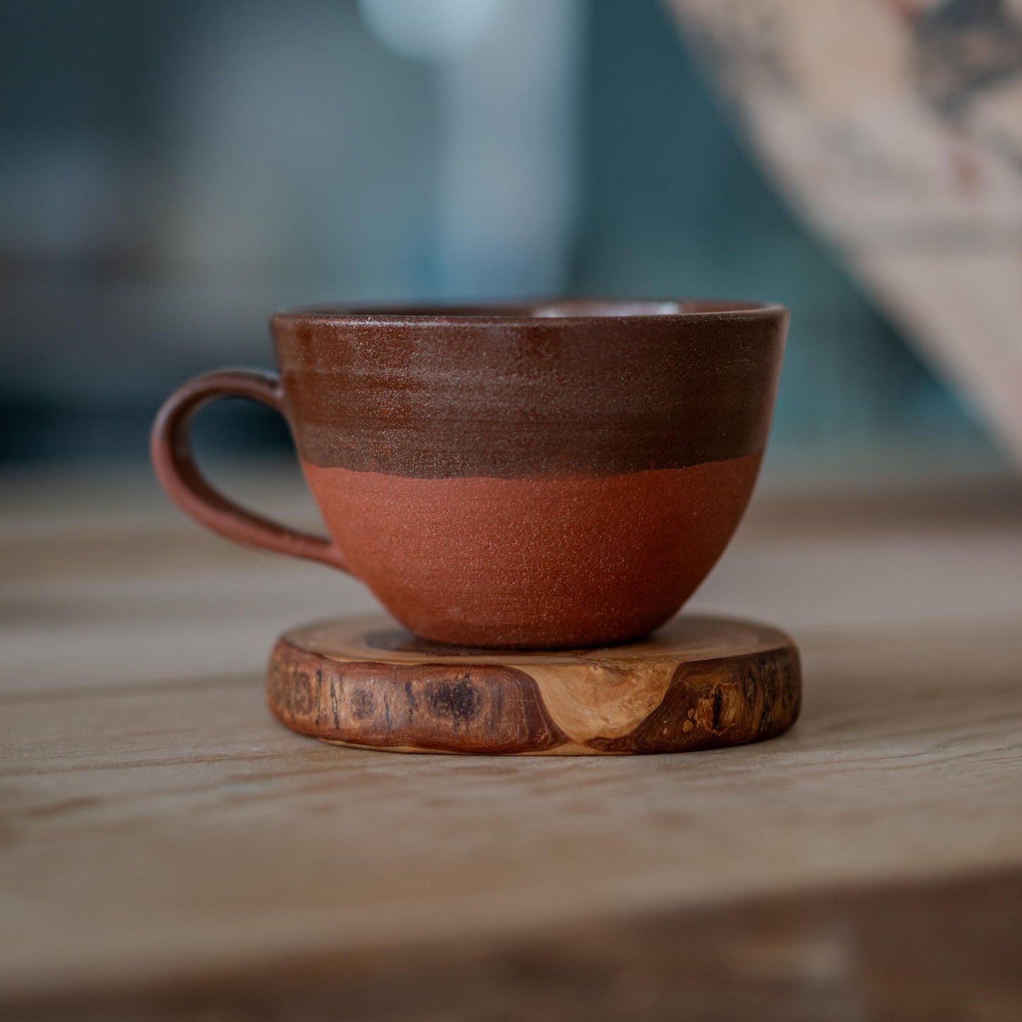 Stoneware Latte Mug - Pottery Coffee Mug, Handmade Coffee Cup - Handmade Pottery