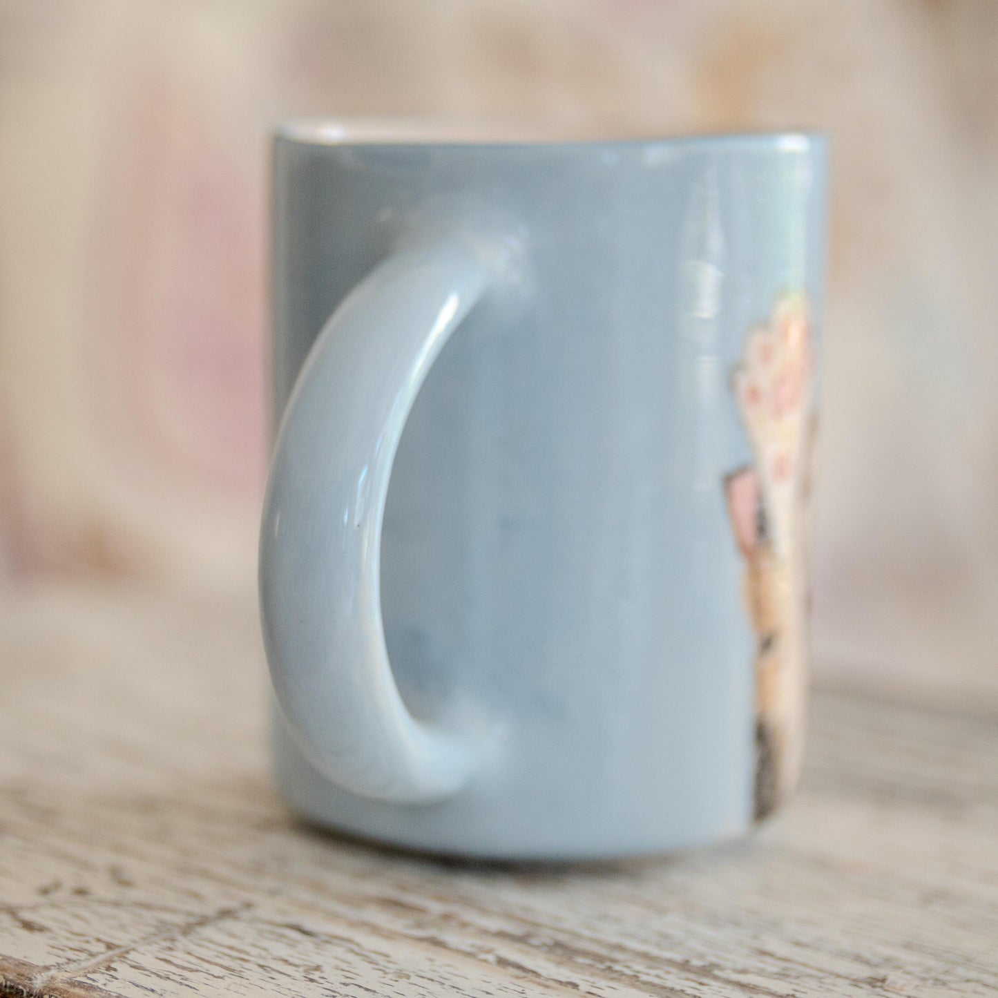 Handmade Calico Cat Mug: Whimsical Ceramic Coffee Cup