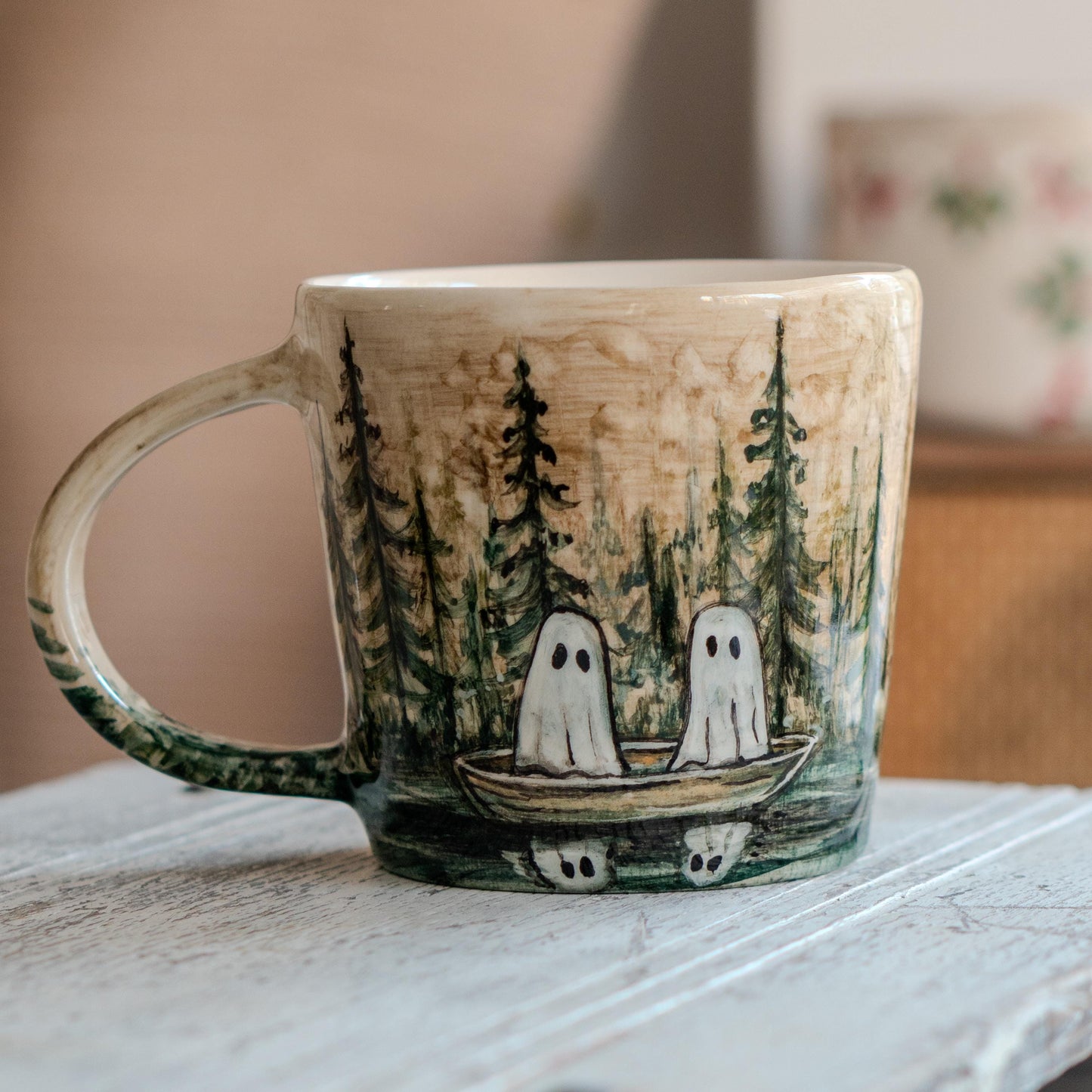 Halloween Mug - Haunted Forest Ghosts