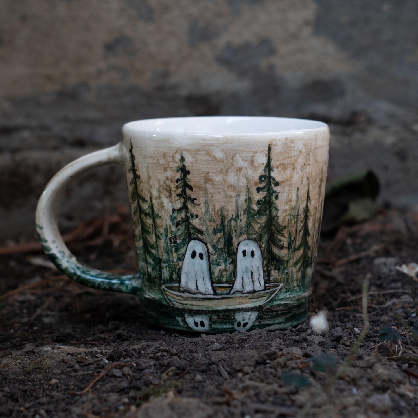 Halloween Mug - Haunted Forest Ghosts