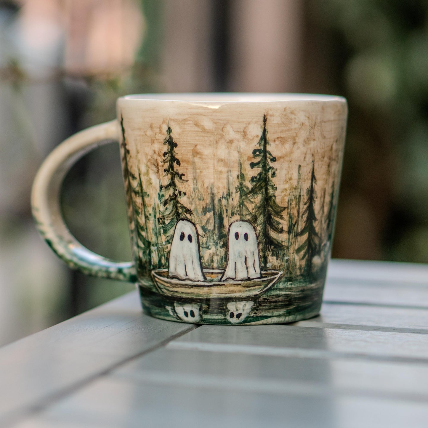 Halloween Mug - Haunted Forest Ghosts