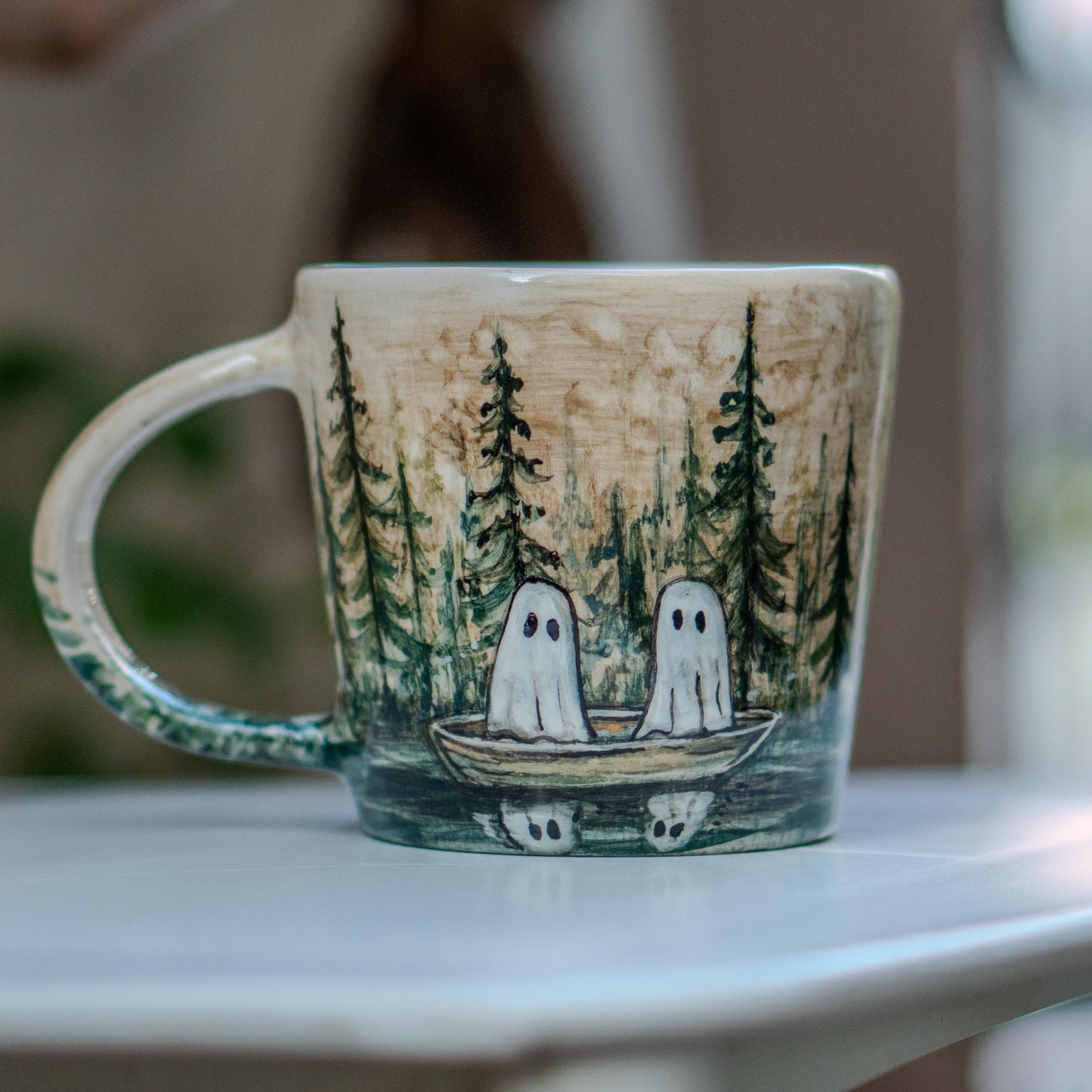 Halloween Mug - Haunted Forest Ghosts