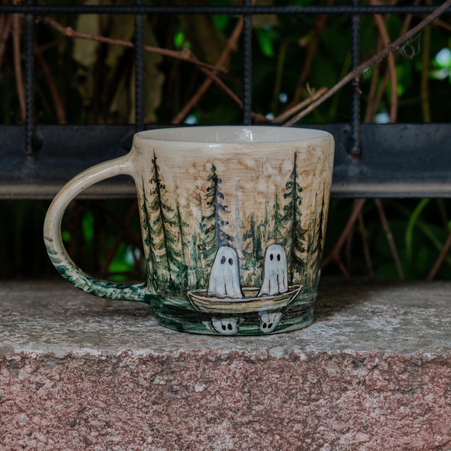 Halloween Mug - Haunted Forest Ghosts