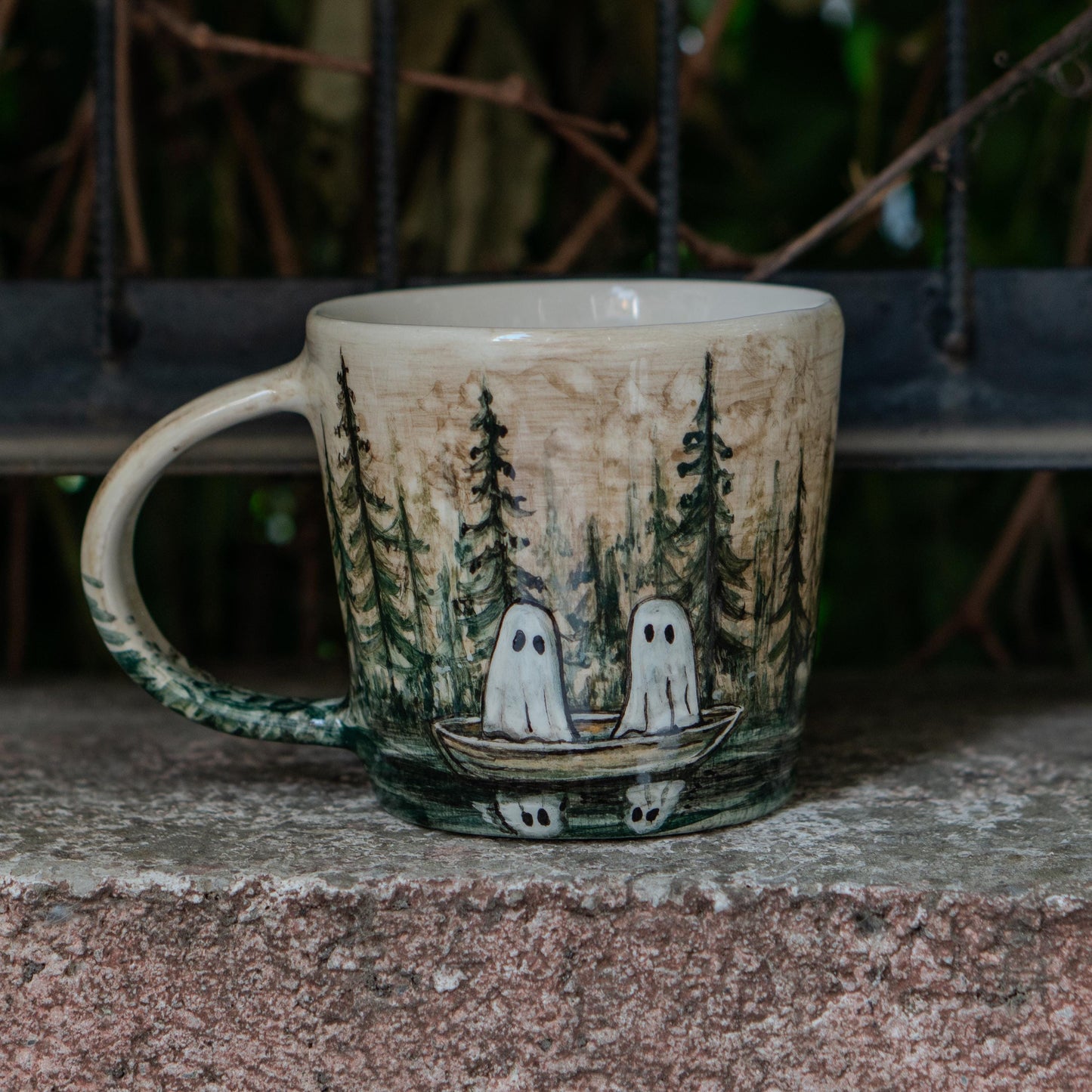 Halloween Mug - Haunted Forest Ghosts