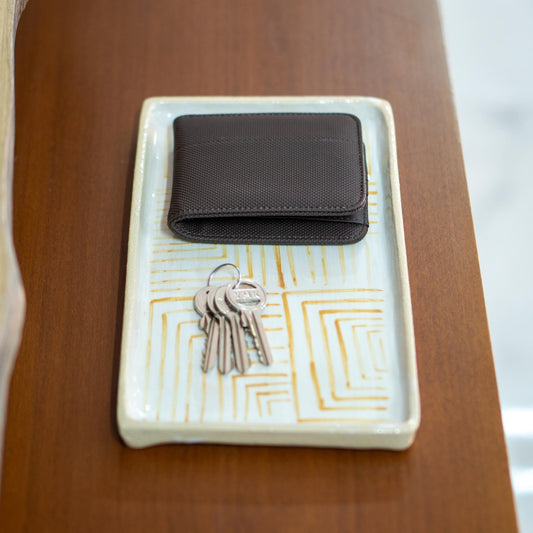 Valet Tray - Trinket Dish, Key Tray, Jewelry Holder, Ring Dish, Minimal Entrance Decor