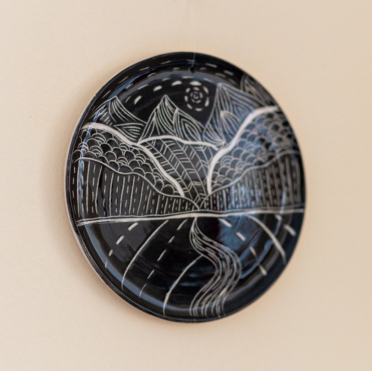 Wall Hanging Landscape, Wall Art Home Decor, Decorative Plate