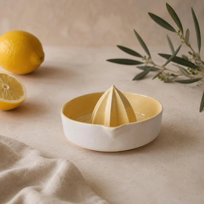 Porcelain Citrus Juicer – Lemon Squeezer & Reamer Bowl