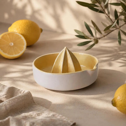 Porcelain Citrus Juicer – Lemon Squeezer & Reamer Bowl