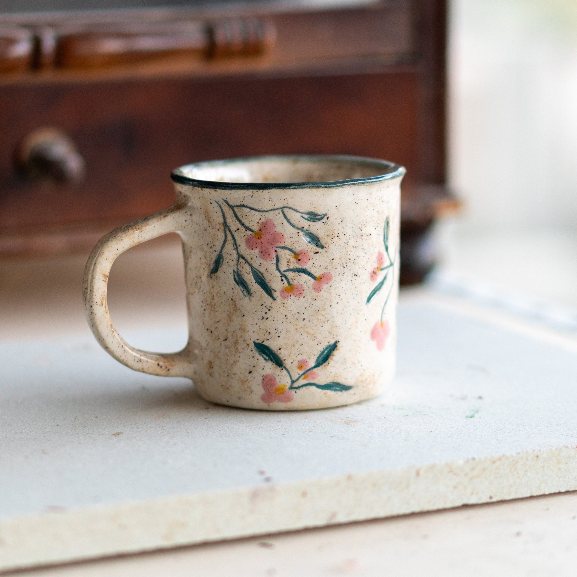 Blossom Coffee Mug - Vintage Style