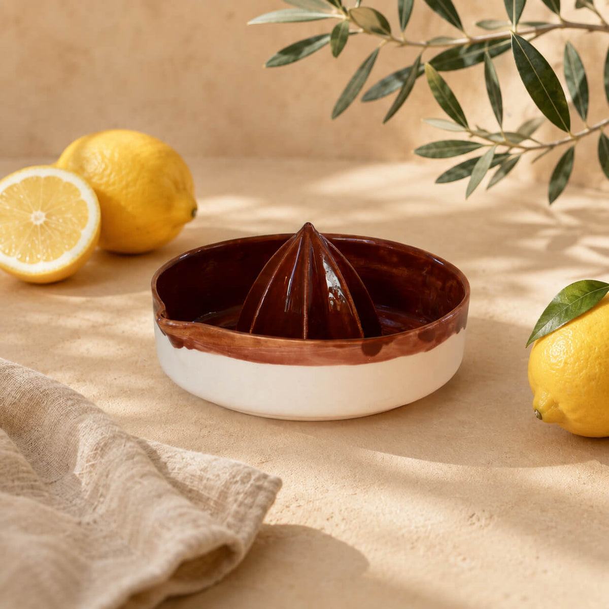 Porcelain Citrus Juicer – Lemon Squeezer & Reamer Bowl