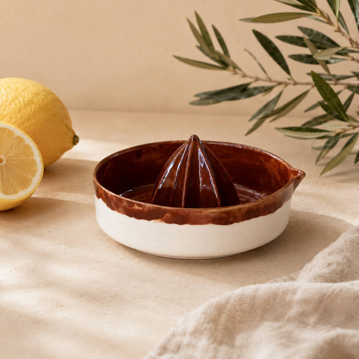 Porcelain Citrus Juicer – Lemon Squeezer & Reamer Bowl