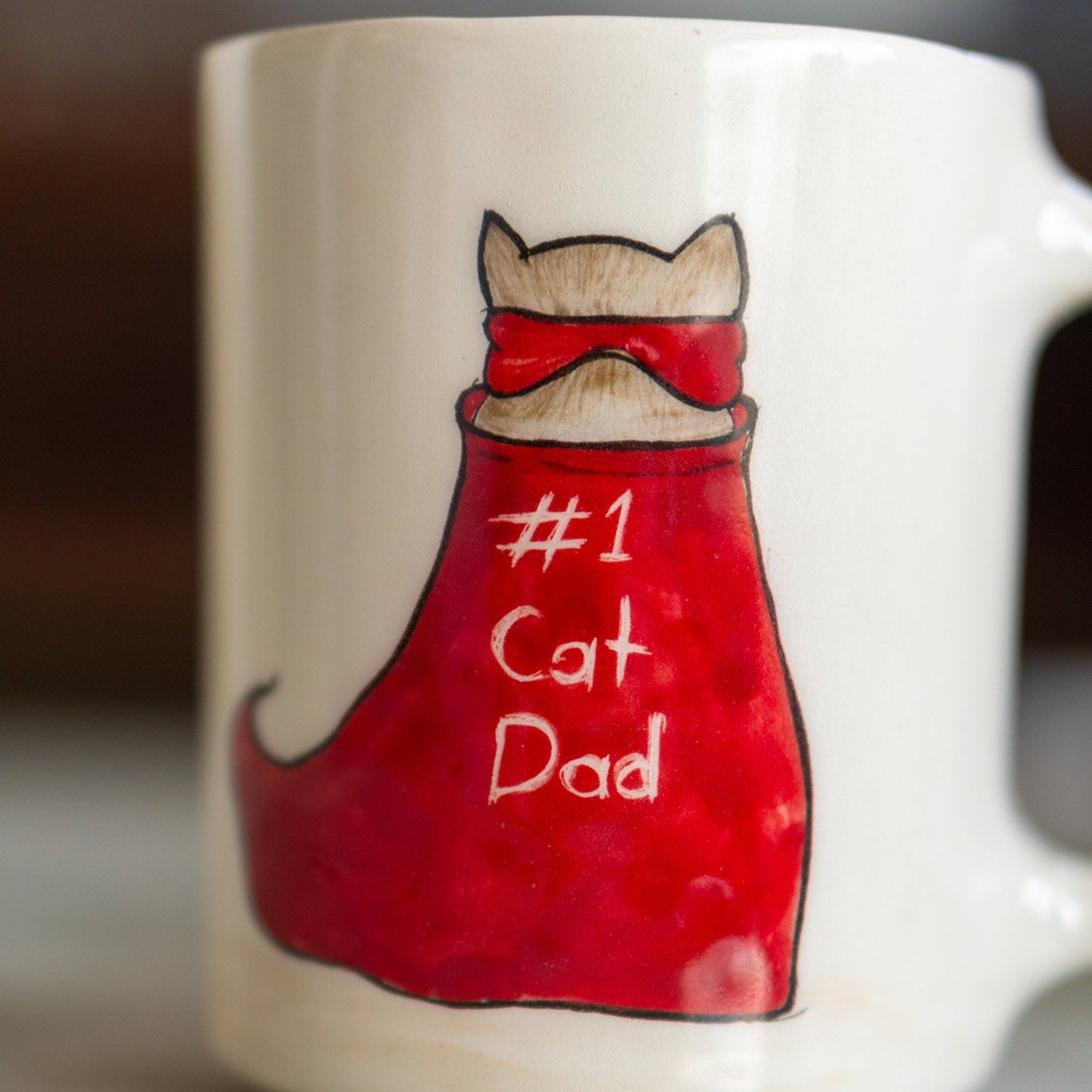 Cat Mug - Funny Mug, Tea Mug, Handmade Ceramic Mug, Cat Lover Gift, Cat Mom and Cat Dad Gift
