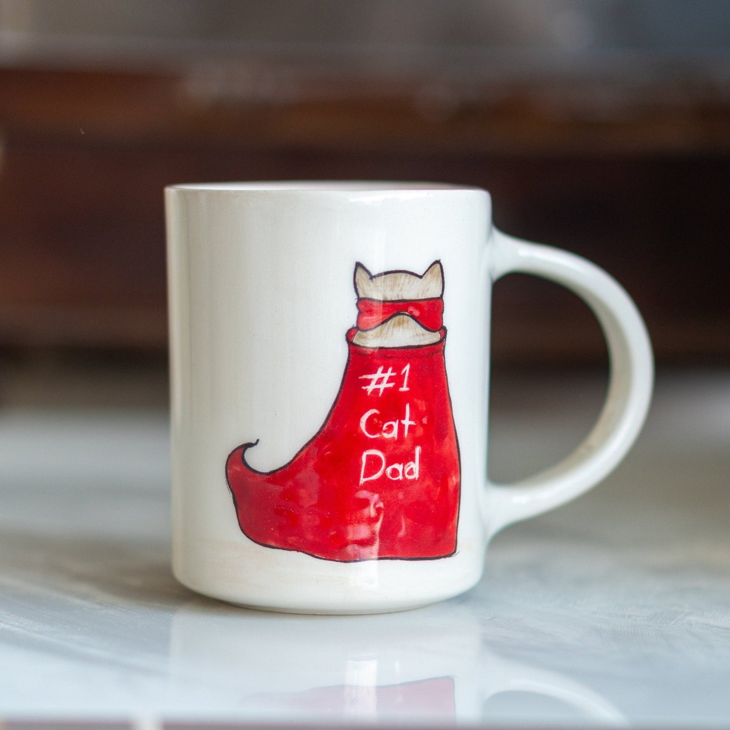 Cat Mug - Funny Mug, Tea Mug, Handmade Ceramic Mug, Cat Lover Gift, Cat Mom and Cat Dad Gift