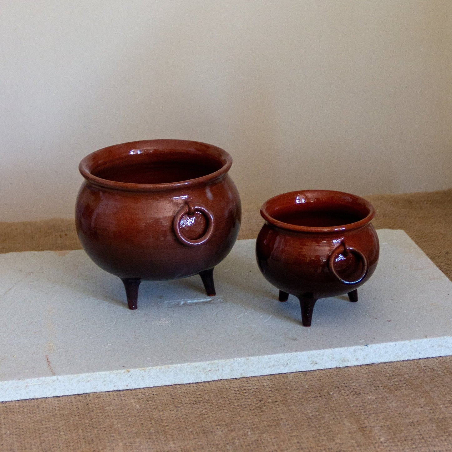 Cauldron Planter - Cauldron, Ceramic Planter, Handmade Flower Pot