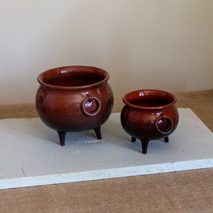 Cauldron Planter - Cauldron, Ceramic Planter, Handmade Flower Pot