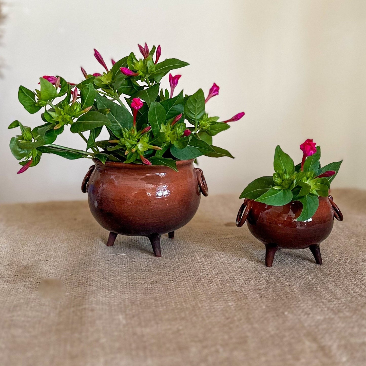 Cauldron Planter - Cauldron, Ceramic Planter, Handmade Flower Pot