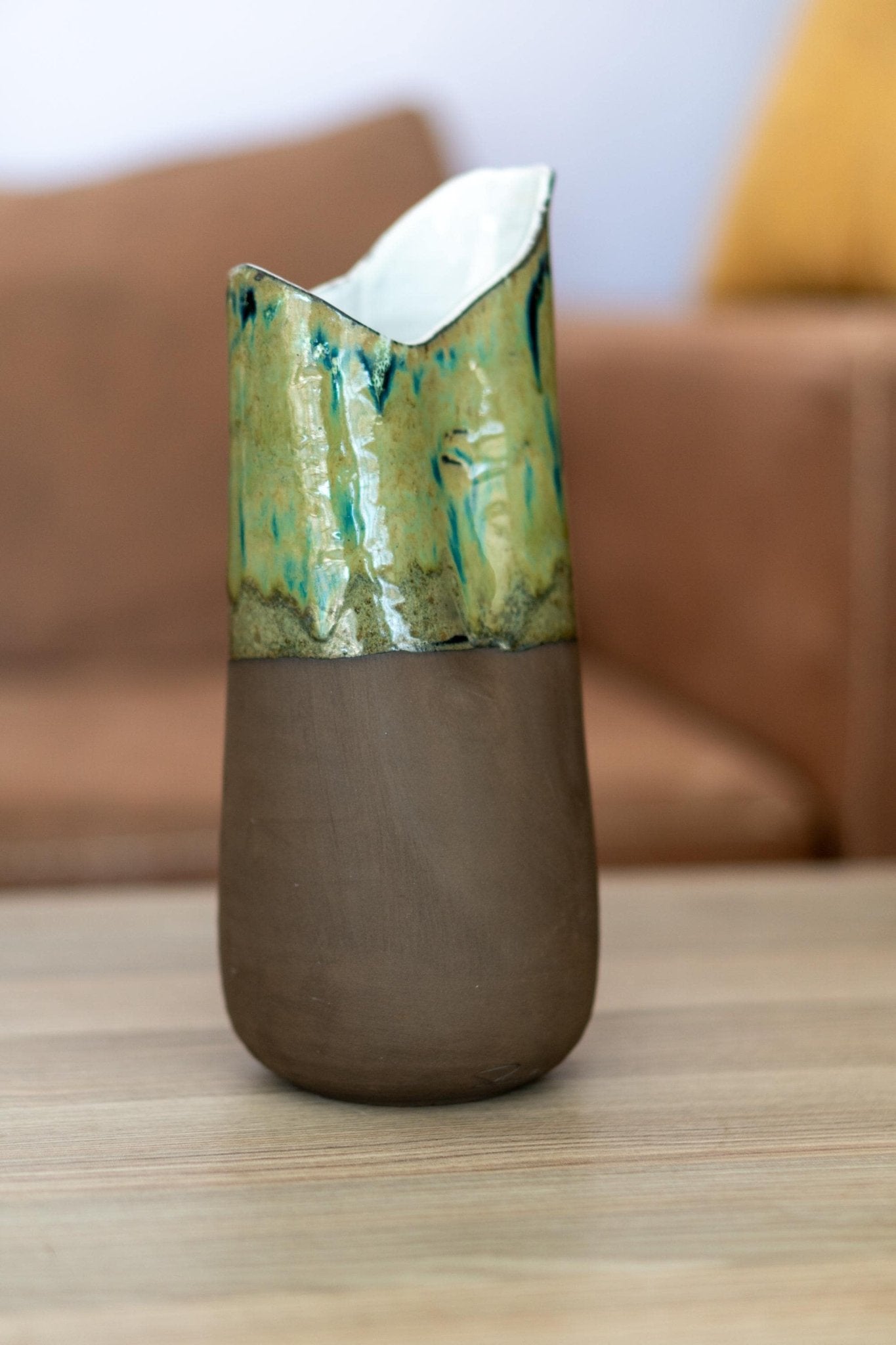 Ceramic Decanter - Wine Carafe Jug, Handmade Pottery Bottle