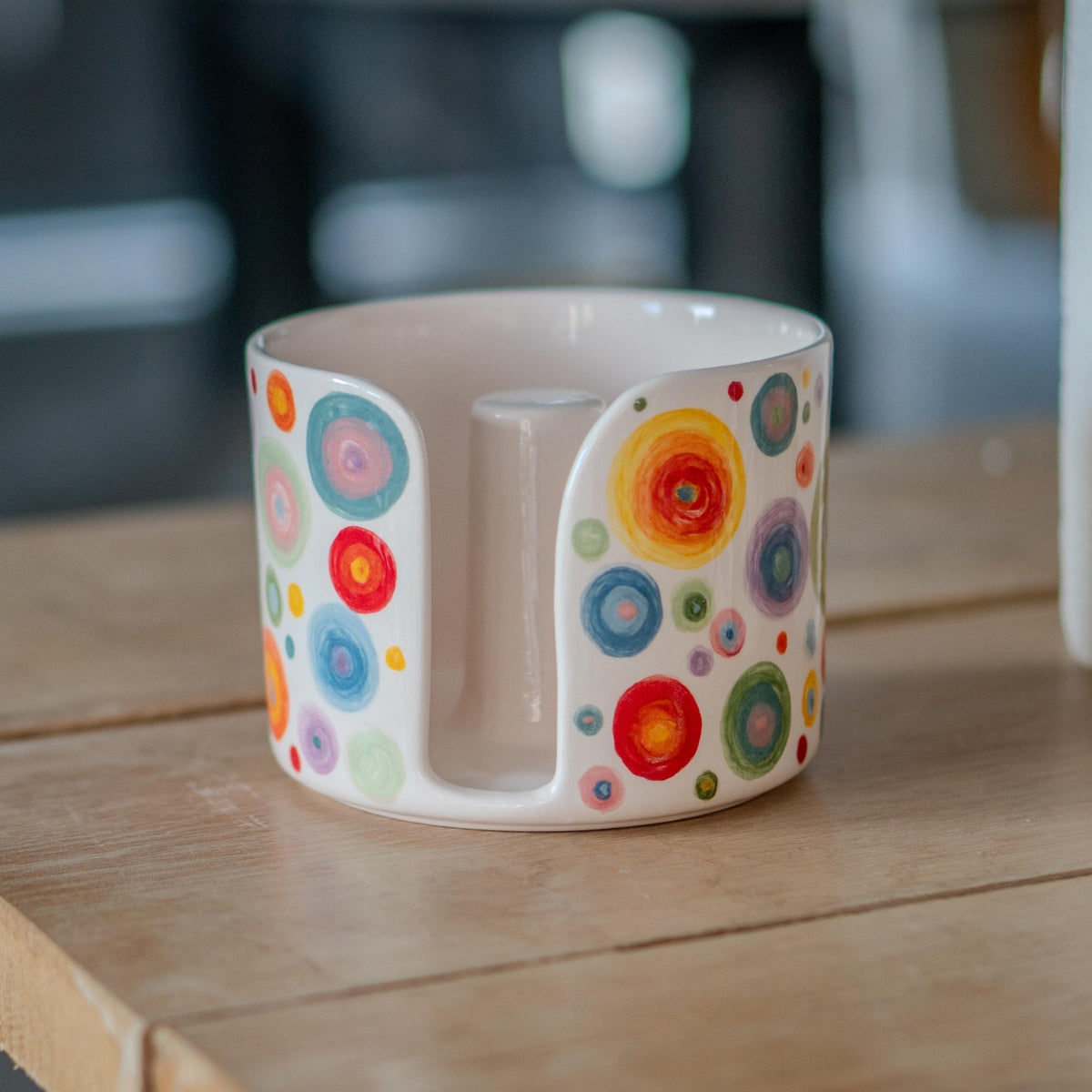 Ceramic Paper Towel Holder, Colorful Kitchen Decor