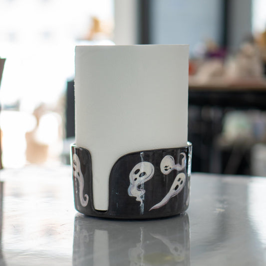 Ceramic Paper Towel Holder, Halloween Home Decor, Gothic Kitchen Decor