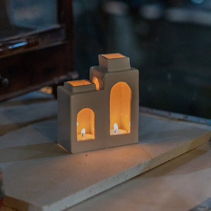 Ceramic Tea Light Holder, Handmade Home Decor, Unique Candle Holder