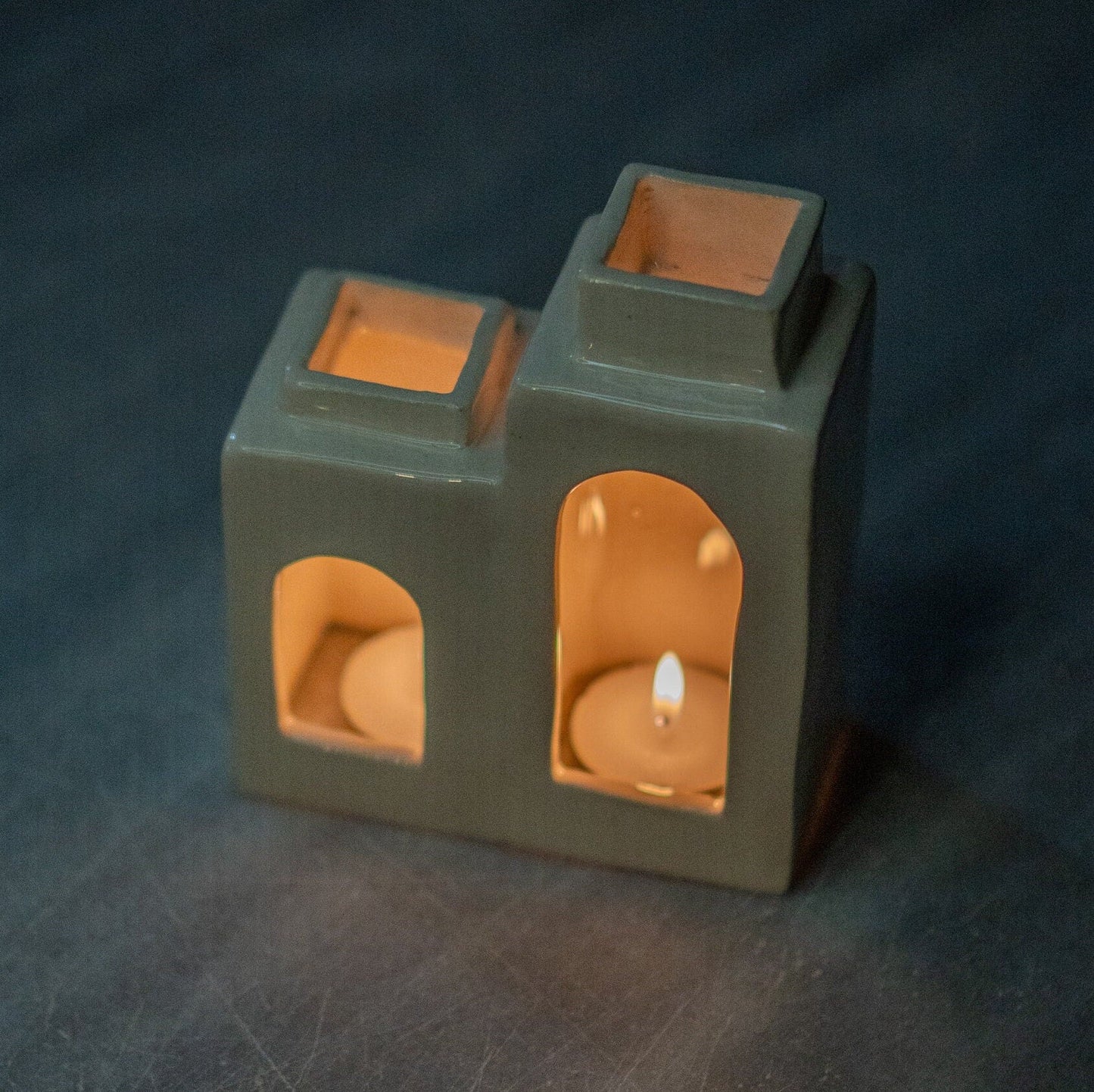 Ceramic Tea Light Holder, Handmade Home Decor, Unique Candle Holder