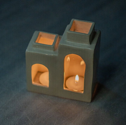 Ceramic Tea Light Holder, Handmade Home Decor, Unique Candle Holder